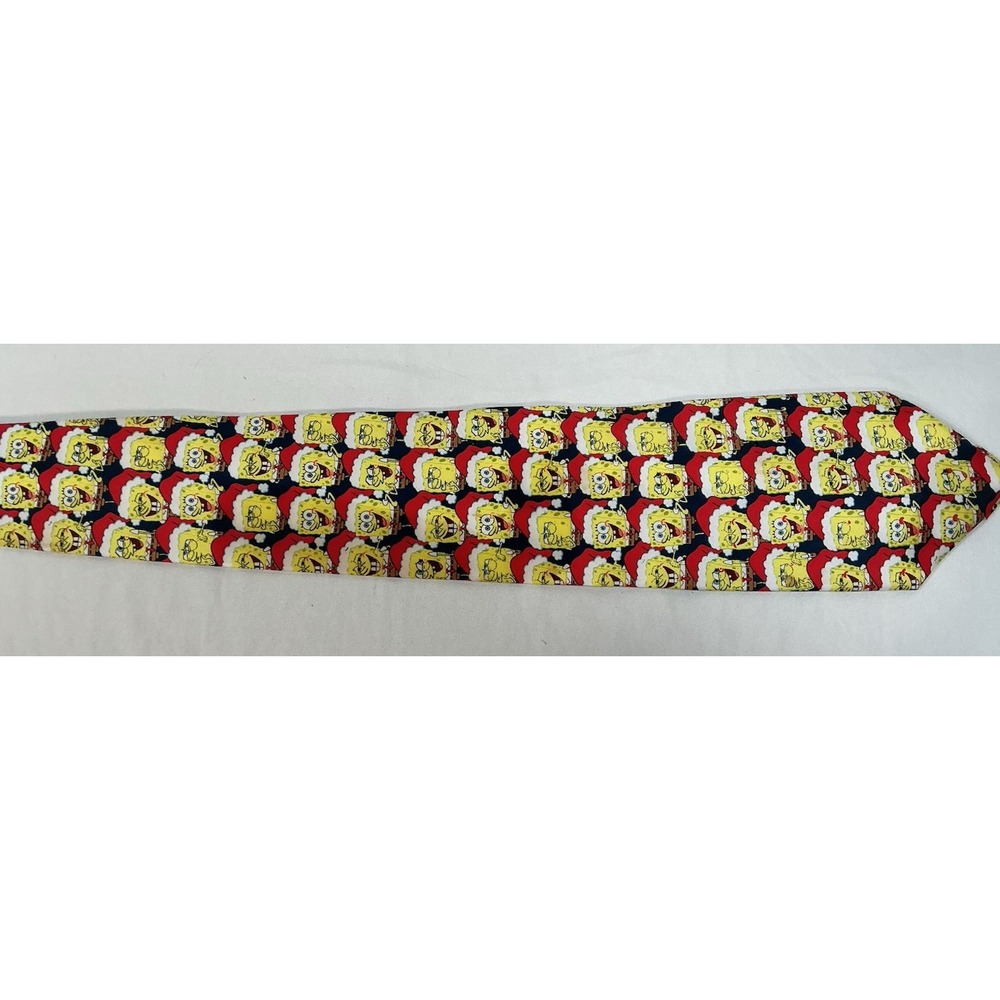 SpongeBob SquarePants Necktie Santa Christmas Believe Neck Tie